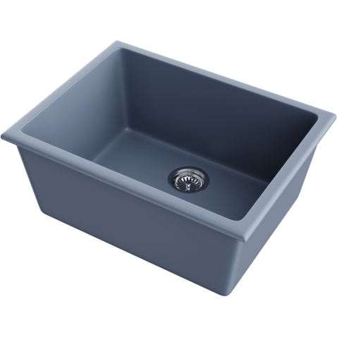 Кухонная мойка из керамики Omoikiri Okinoshima 61-U/I-SB Natceramic/smoky blue