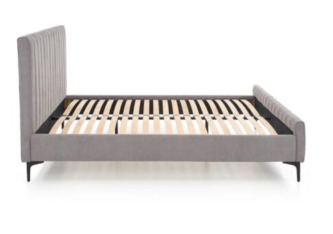 Кровать HALMAR FRANCESCA светло-серый/черный, 160/200