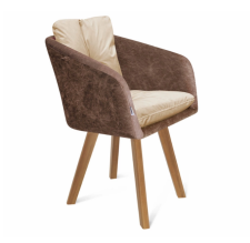 Стул Sheffilton SHT-ST43-2/S183 какао/ванильный крем/светлый орех