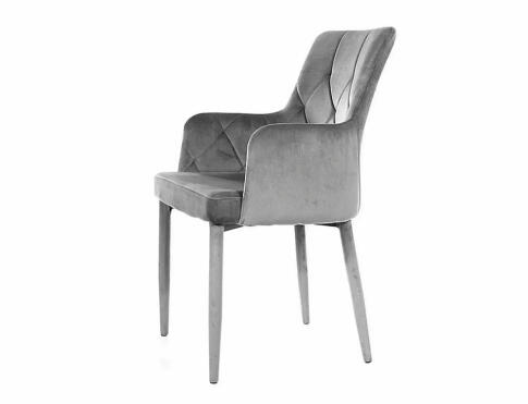 Стул SIGNAL RICARDO Velvet Bluvel 14 серый/серый