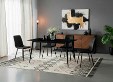 Стол обеденный SIGNAL RION черный/черный 130/70