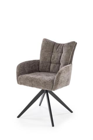 Стул HALMAR K540 серый/черный, поворотный