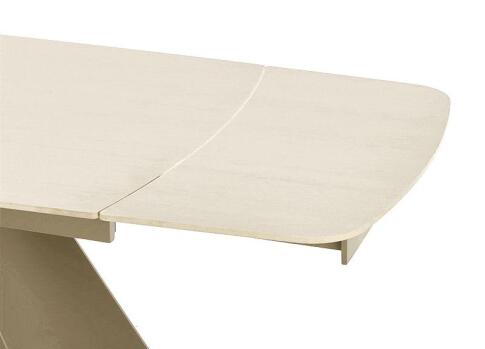 Стол обеденный HALMAR SALIX травертин/кашемир 180-260/90