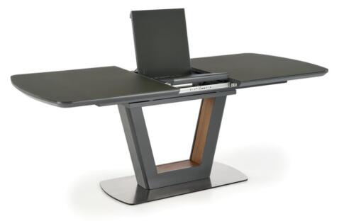 Стол обеденный HALMAR BILOTTI темно-серый/орех 160-200/90