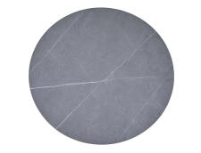 Стол обеденный SIGNAL TALIA эффект серого мрамора/черный 90