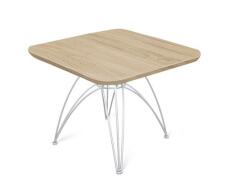 Стол журнальный Sheffilton SHT-S112/ЛДСП 60/60 артикул Сж-104 хром лак/дуб сонома