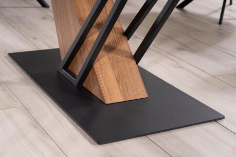 Стол обеденный SIGNAL GENESIS черный/ясень 180-240/90