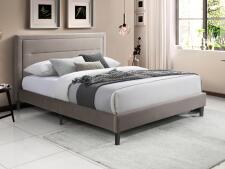 Кровать SIGNAL MALAGA Velvet Bluvel 40 темно-бежевый/черный 160/200