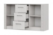 Комод SV-МЕБЕЛЬ (МС Гамма 20 К) Серия №4 Ясень анкор  светлый / Сандал светлый, 3 ящ. двухстворчатый