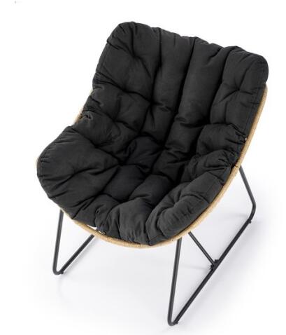 Кресло HALMAR WHISPER черный/натуральный