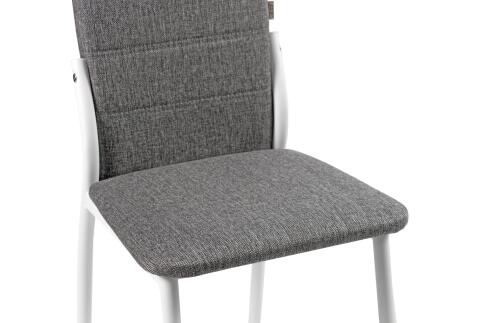 Стул ВВР Прага серый/белый, рогожка
