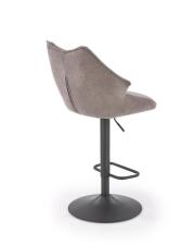 Стул барный HALMAR H122 серый/черный
