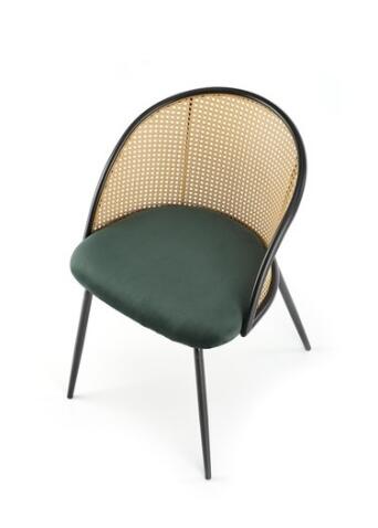 Стул HALMAR K508 темно-зеленый/черный