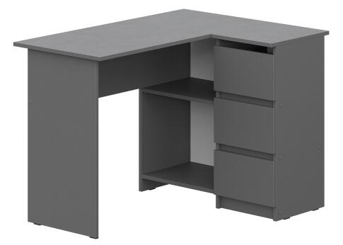 Стол угловой NN Мебель (МС Денвер К) Графит серый