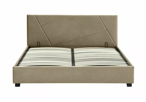 Кровать SIGNAL COLUMBIA Velvet Bluvel 28 бежевый, 160/200