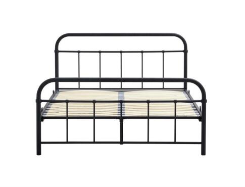 Кровать HALMAR LINDA черный, 140/200