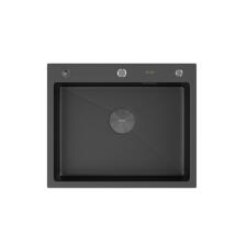 Мойка ARFEKA ECO AR 600*500 POP-UP BLACK PVD NANO
