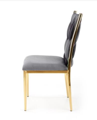 Стул HALMAR K436 серый/золотой