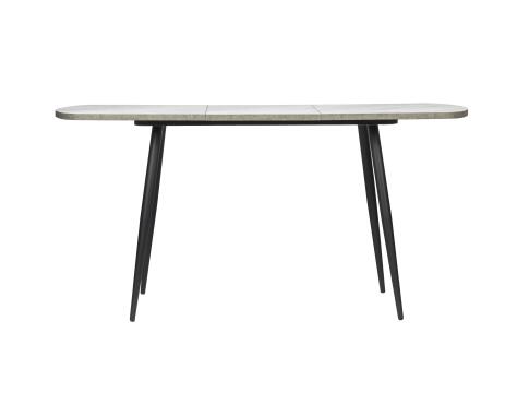 Стол ВВР Раздвижной пластиковый Лавант/бетон светлый/черный конус 110-150/70