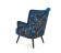 Кресло HALMAR PAGONI Bluvel 86 темно-синий/черный