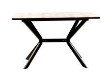 Стол ВВР Миллер 3D 5/черный №7, стекло ф/п 120/80