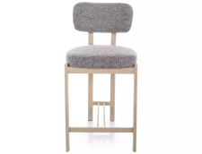 Стул барный SIGNAL MISAKI H-2 t.254 серый/кашемир