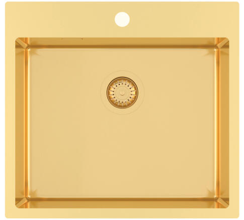 Мойка кухонная AQUASANITA Steel AIR 100 N-G gold