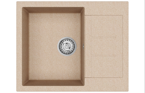 Мойка кухонная AQUASANITA Rock SQR 102 110 AW beige