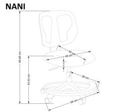 Кресло компьютерное HALMAR NANI розовый