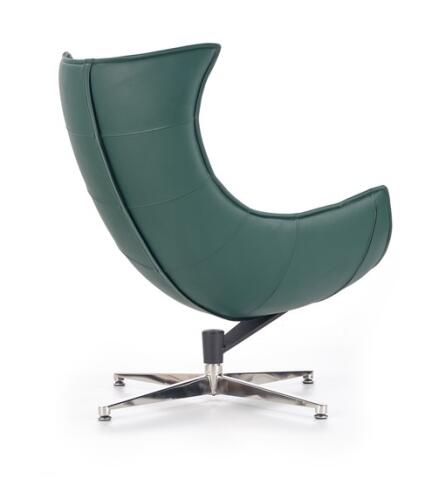 Кресло HALMAR LUXOR зеленый/хром