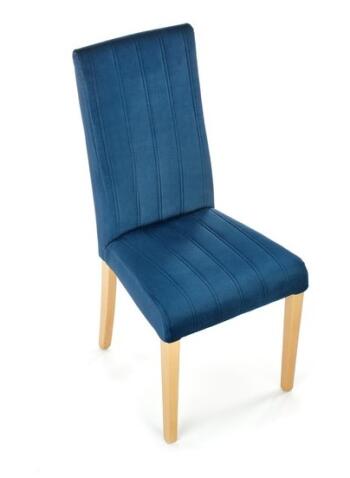 Стул HALMAR DIEGO 3 Monolith 77 синий/дуб медовый