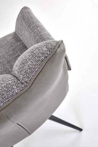 Стул HALMAR K579 серый/черный, поворотный