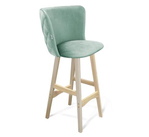 Стул барный Sheffilton SHT-ST36-3/S65 нежная мята/прозрачный лак Стул барный Sheffilton SHT-ST36-3/S65 нежная мята/прозрачный лак