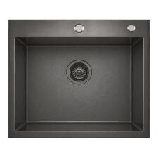 Кухонная мойка из нержавейки BLANTEK LS-5848STB Stone texture black