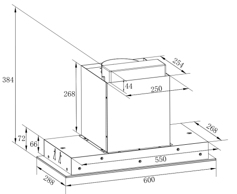 Вытяжка ZORG TECHNOLOGY NEVADA 1200 60 S-GC белая