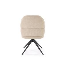 Стул HALMAR K570 бежевый/черный, поворотный