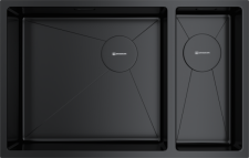 Кухонная мойка из нержавейки Omoikiri Taki 69-2-U/IF-GB-L Side графит