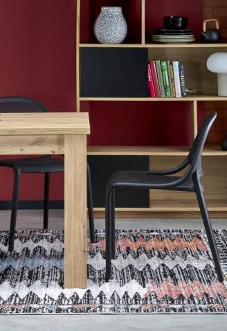 Стол обеденный HALMAR BAGIO дуб артизан/дуб артизан 120-160/80