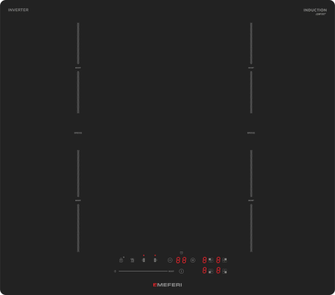 Варочная панель индукционная с инвертором  MEFERI MIH604BK COMFORT
