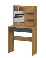 Стол туалетный NN Мебель (МС Байкал К) Дуб Золотой/Графит (с зеркалом)