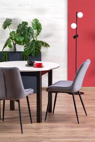 Стол обеденный HALMAR RINGO кашемир/черный 102-142/102