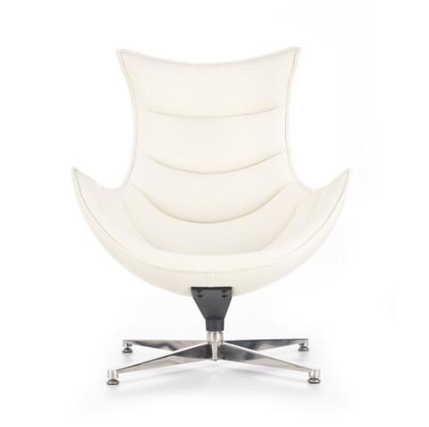 Кресло HALMAR LUXOR белый/хром