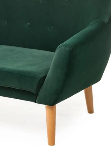 Диван SIGNAL NORDIC 2 Velvet Bluvel 78 зеленый/бук