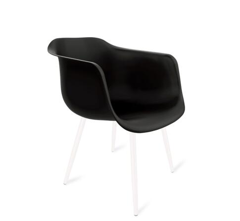 Стул Sheffilton SHT-ST31/S95-1 черный/белый муар