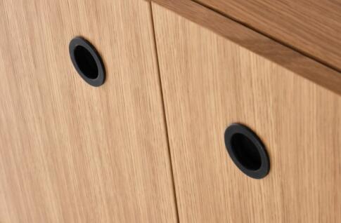 Стеллаж HALMAR SMART REG1 дуб натуральный/черный