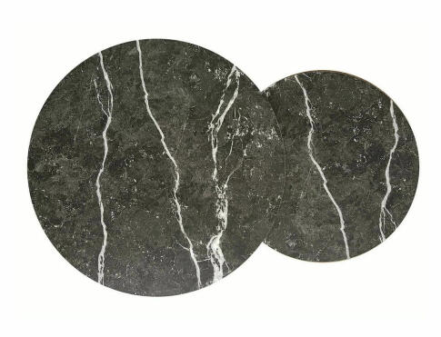 Комплект SIGNAL HOLA (2 стола журнальных) черный мрамор/черный