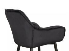 Стул барный SIGNAL CHERRY H-2 Velvet Bluvel 19 черный/черный мат