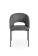 Стул HALMAR K373 серый/черный
