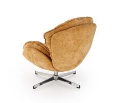Кресло HALMAR GUIDO горчичный/хром