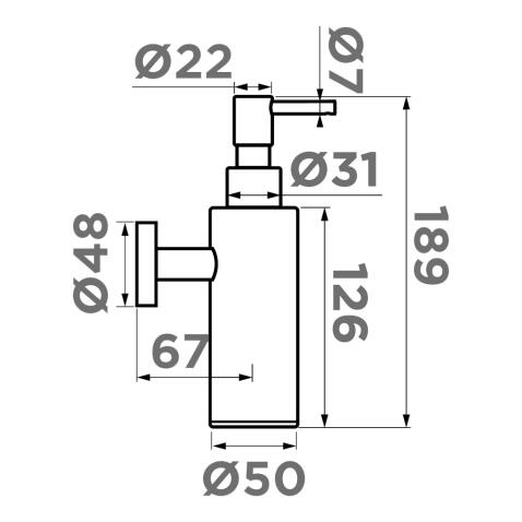 Дозатор Omoikiri OM-07 C хром